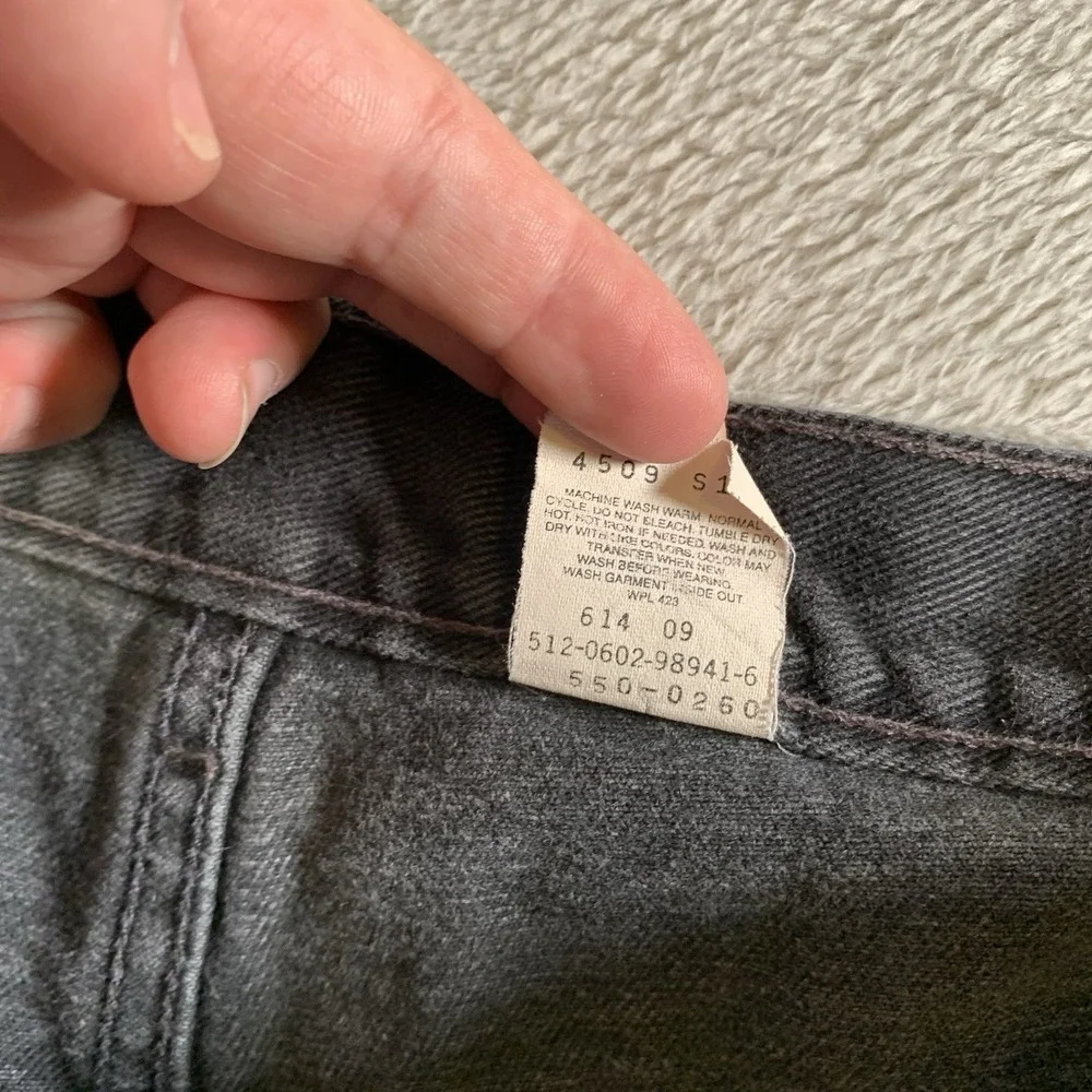 Vintage Levis 550 Jeans Mens 38x34 Gray Relaxed Tapered‎ Y2K Denim Made In USA